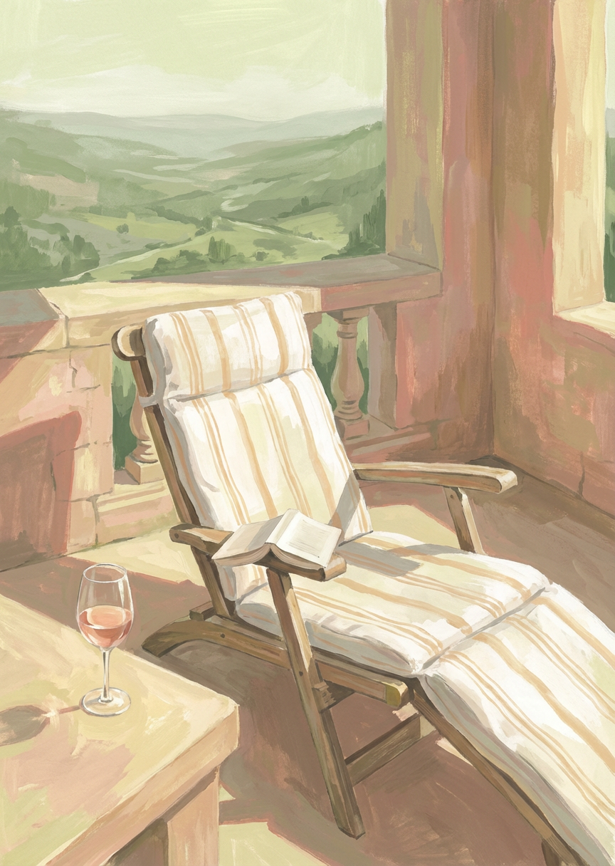 Carte du quiz tarot « Le dimanche qui ne bouge pas » — Onze heures du matin, terrasse, on ne bougera pas…
