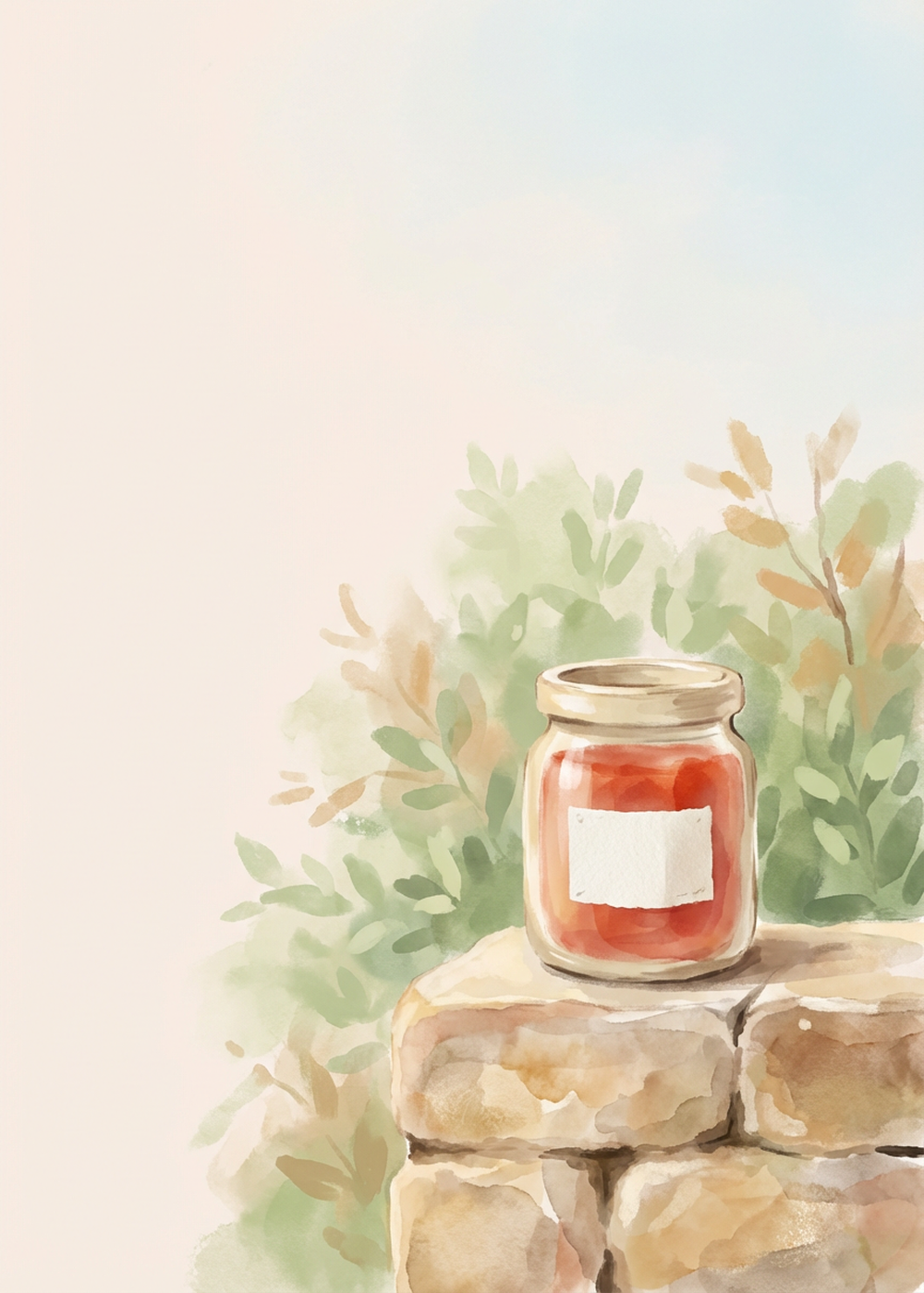 Carte du quiz tarot « Le pot sur le muret » — Un pot de confiture maison déposé sur le muret par les voisins…